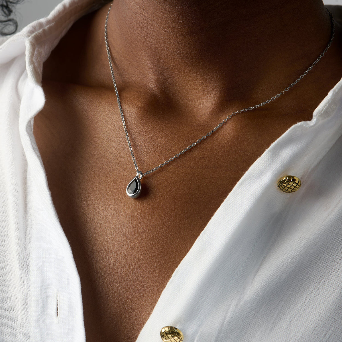 Black Obsidian Necklace - Hidden Heart