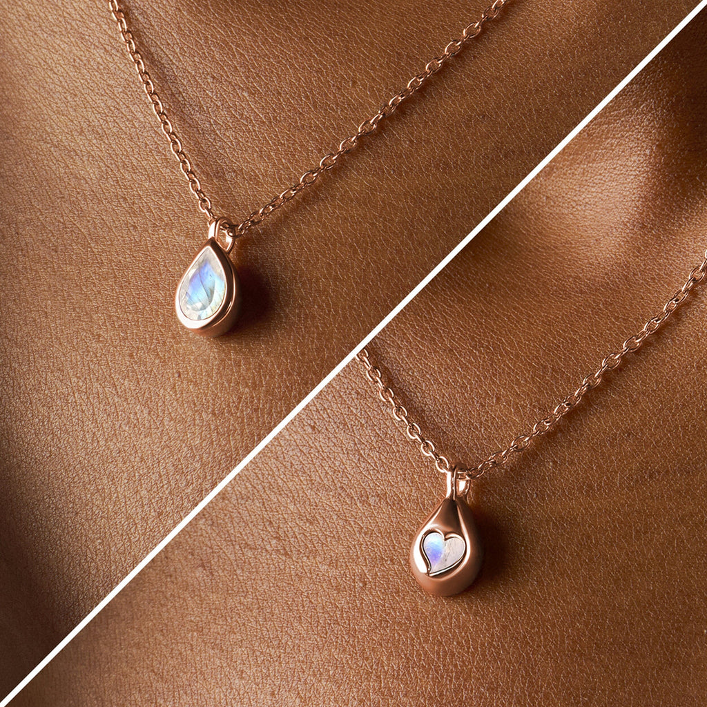 Moonstone Necklace - Hidden Heart