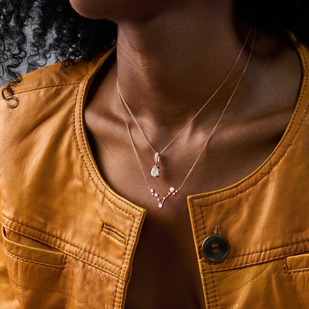 Aquamarine Necklace Sway - March Birthstone