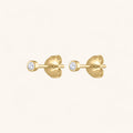 Tiny Sapphire Studs in 14k Gold