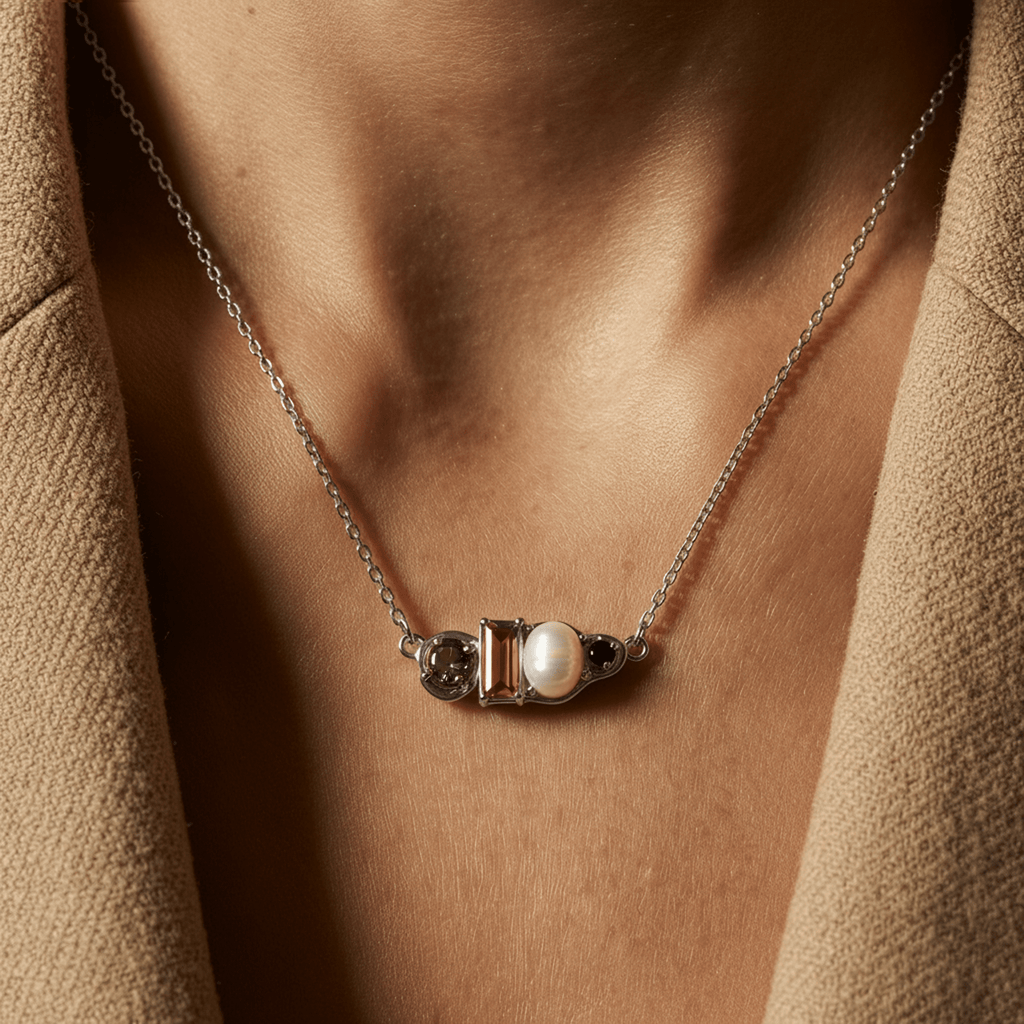 Madeira Citrine Pearl Necklace - Treasure