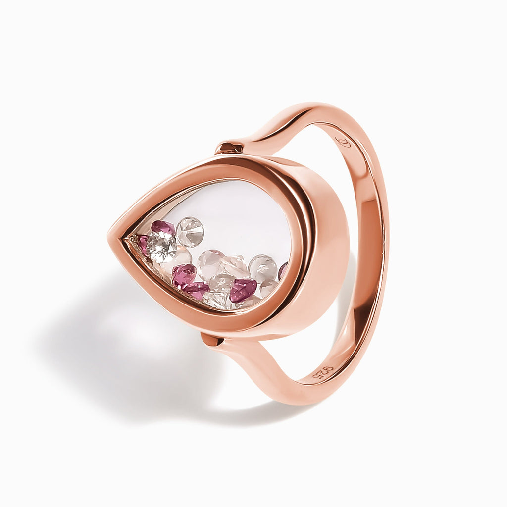 Rose Quartz Rhodolite Ring - Gem Glide