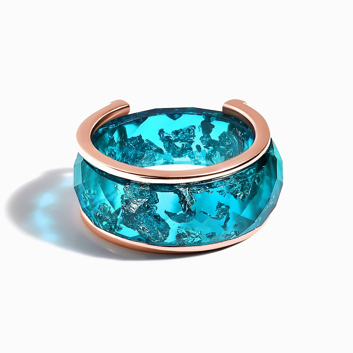 2-in-1 Resin Ring - Ocean Blue
