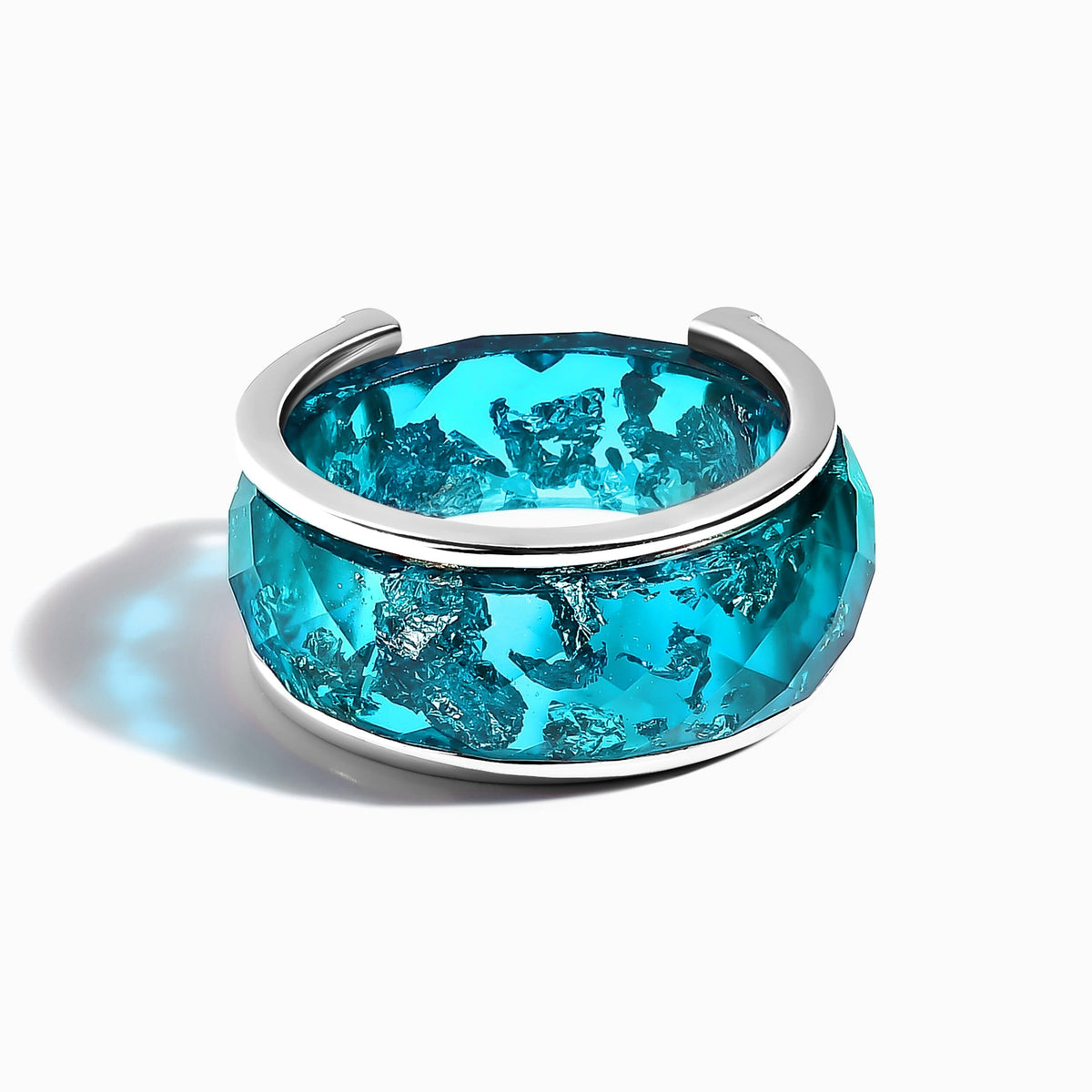 2-in-1 Resin Ring - Ocean Blue