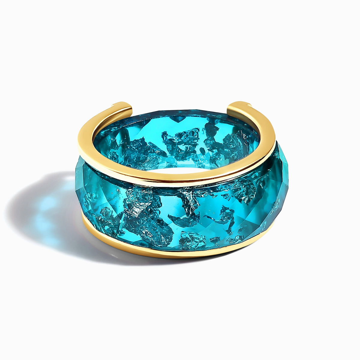 2-in-1 Resin Ring - Ocean Blue