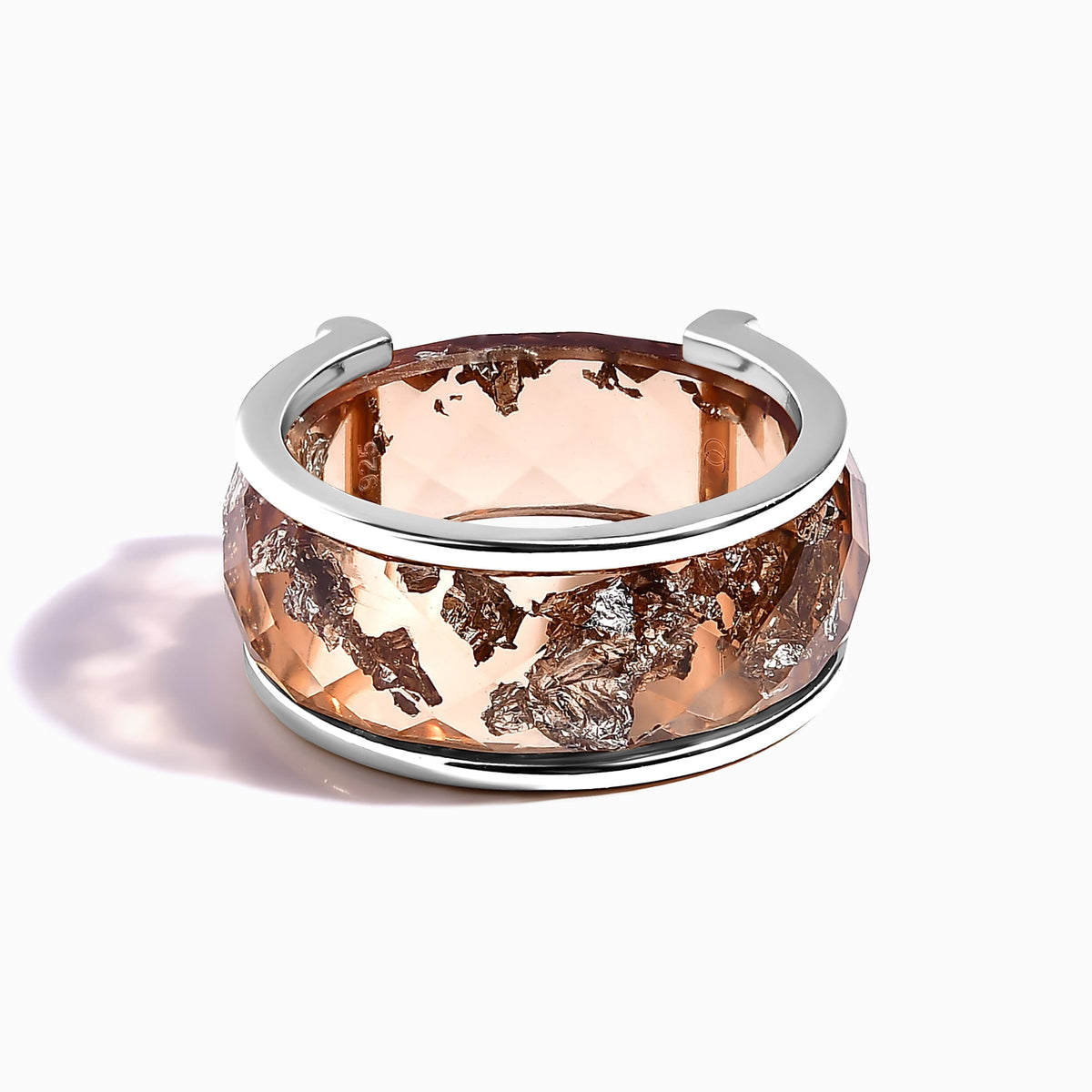 2-in-1 Resin Ring - Golden Amber
