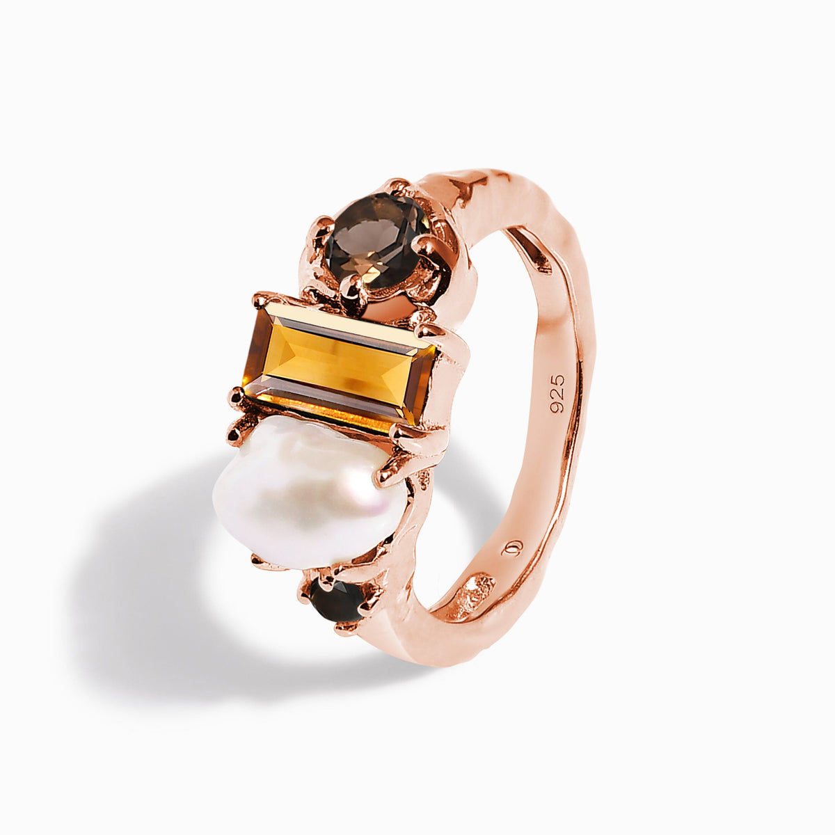 Citrine Pearl Ring - Treasure