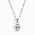 White Topaz Talis Widelink Necklace - April Birthstone