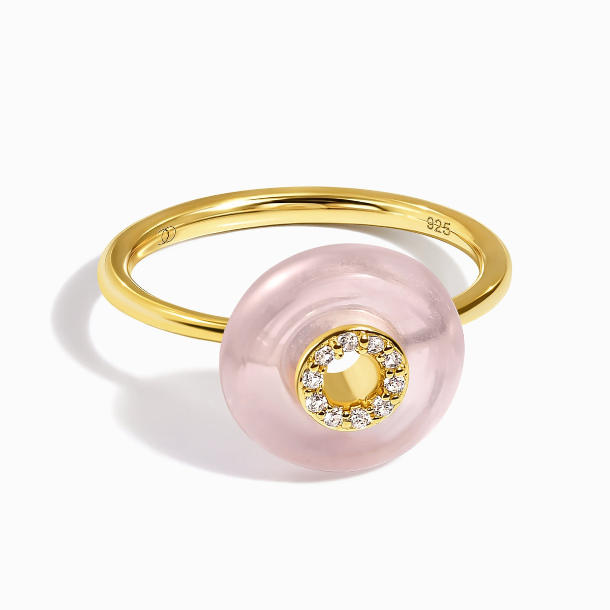 Rose Quartz Fidget Ring - Liora