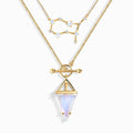 Moonstone Gemini Zodiac Constellation & Heroine Necklaces