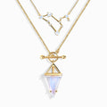 Moonstone Leo Zodiac Constellation & Heroine Necklaces