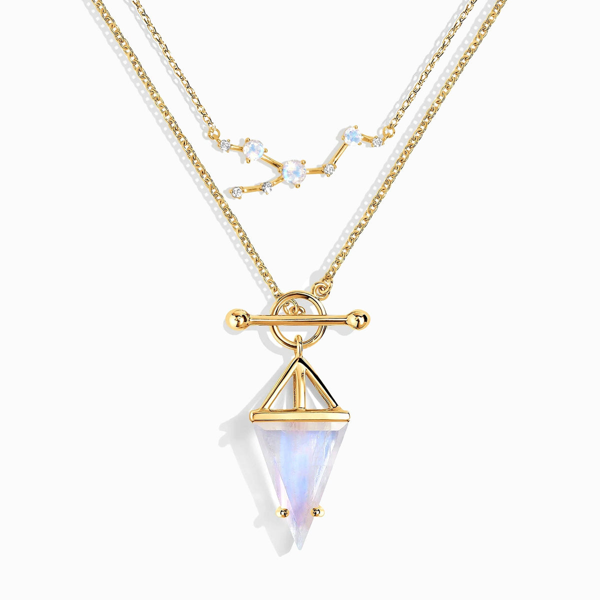 Moonstone Taurus Zodiac Constellation & Heroine Necklaces