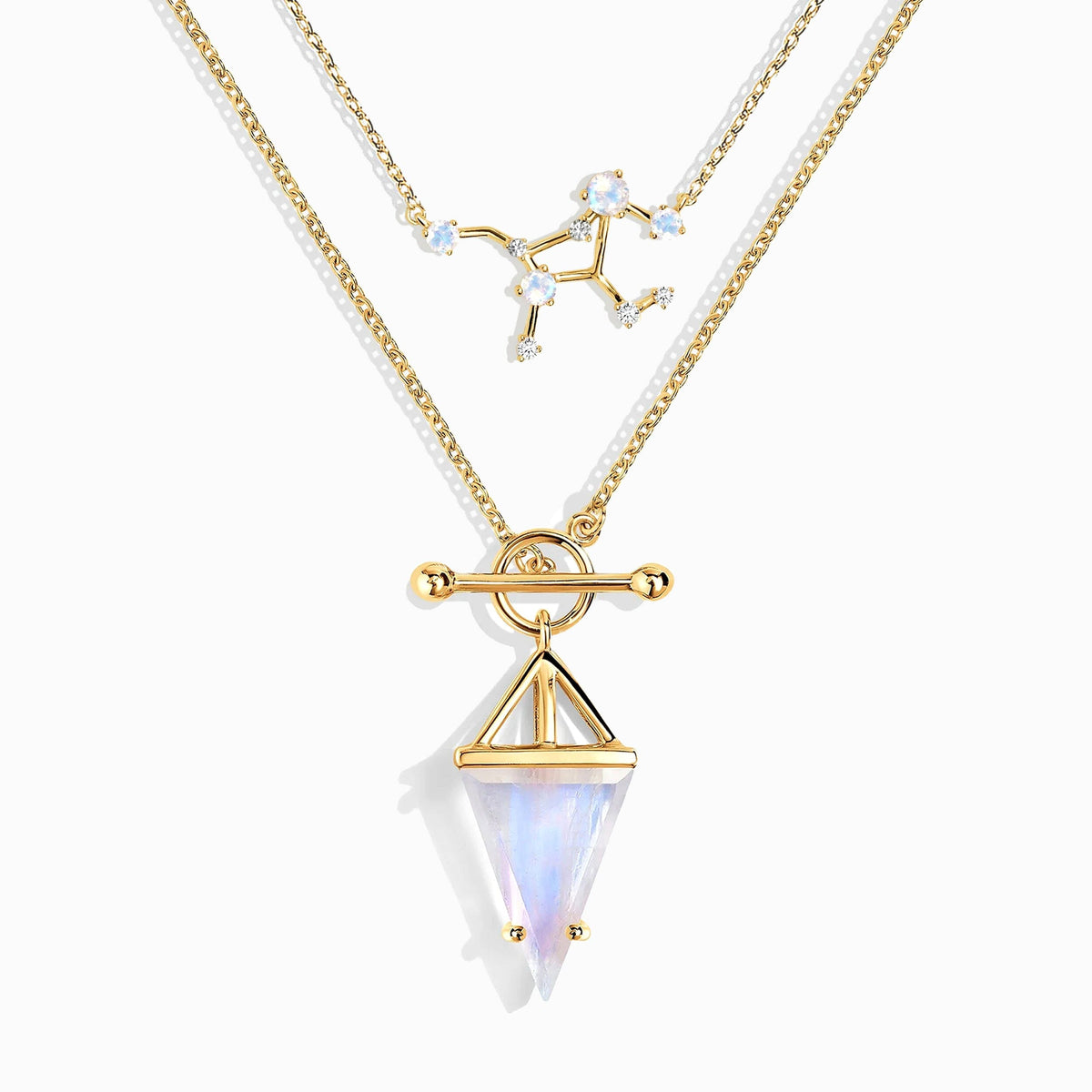 Moonstone Virgo Zodiac Constellation & Heroine Necklaces