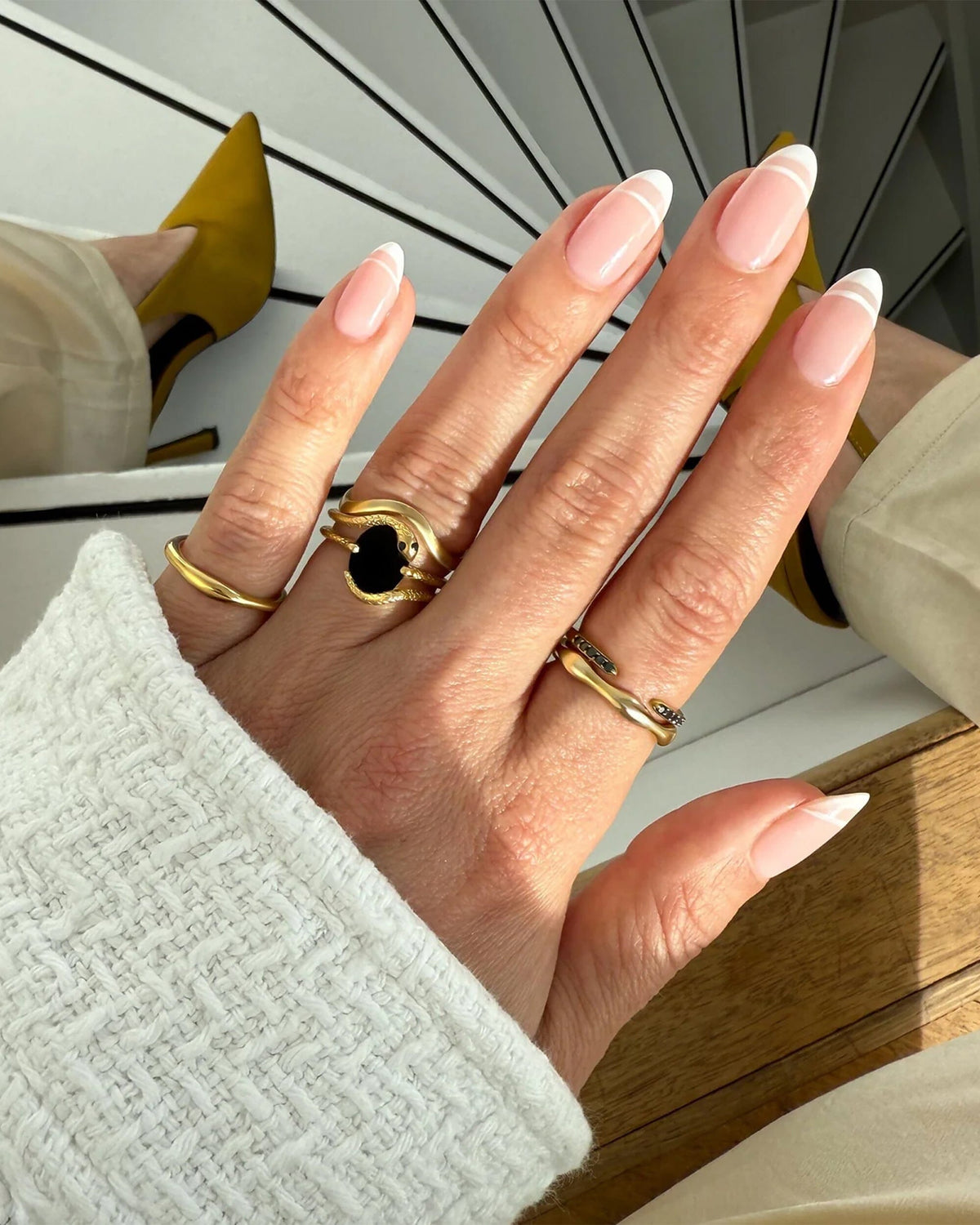 Black Onyx Black Diamond Ring - Serpent