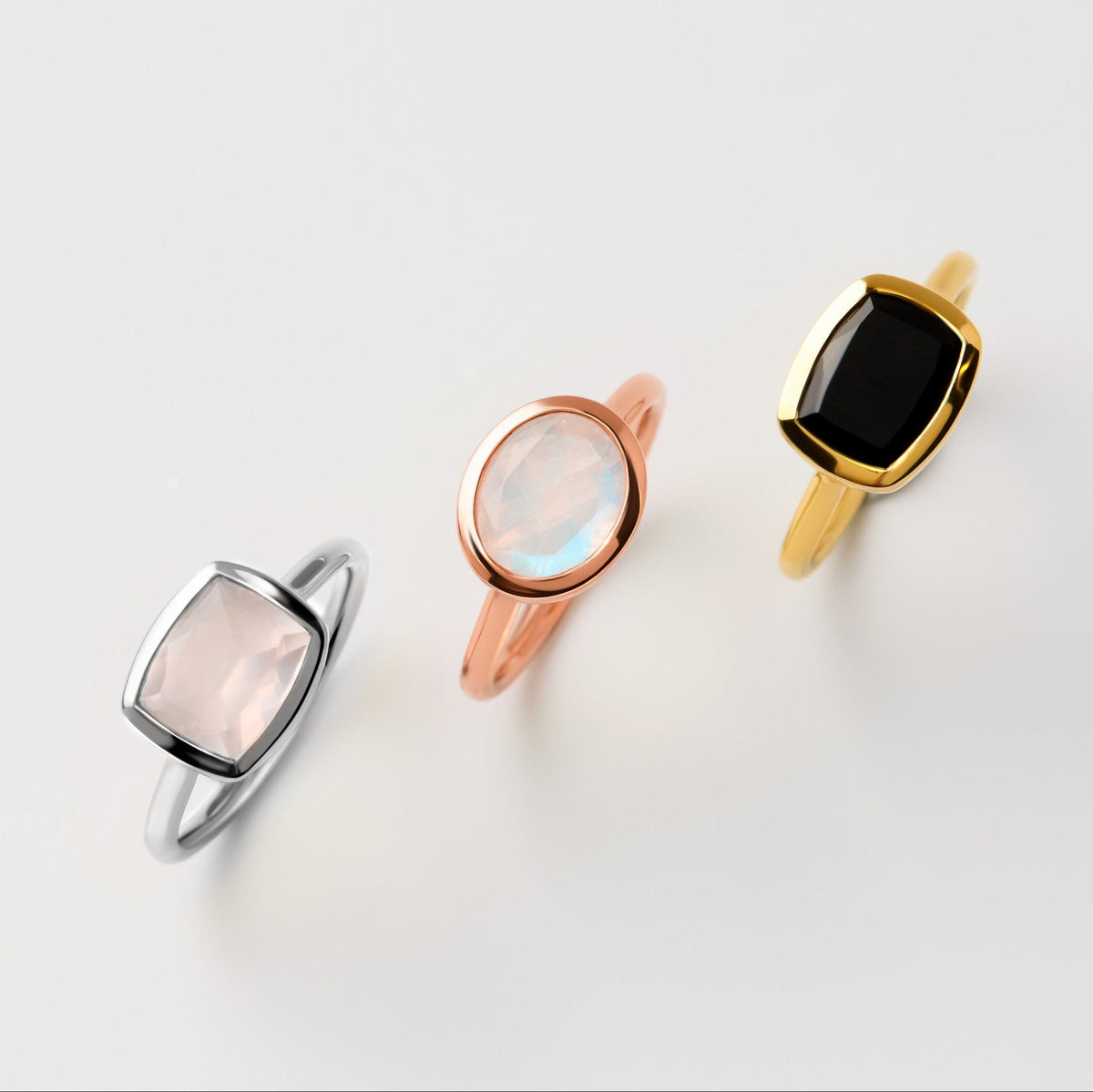 Black Obsidian Ring - Skin-Touch