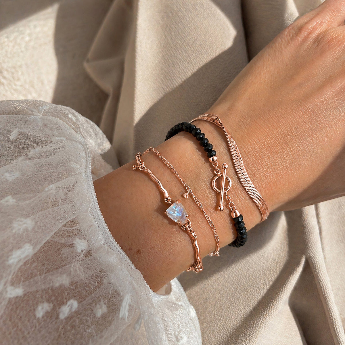 Moonstone Bracelet - Flow