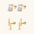 Modernist Nap Earrings Duo