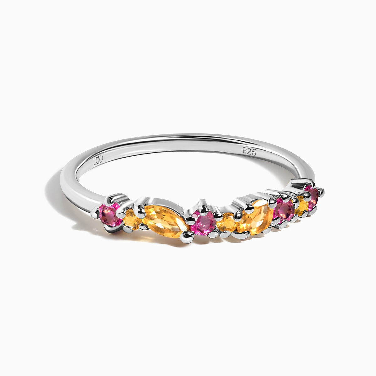 Citrine Pink Topaz Ring - Grace