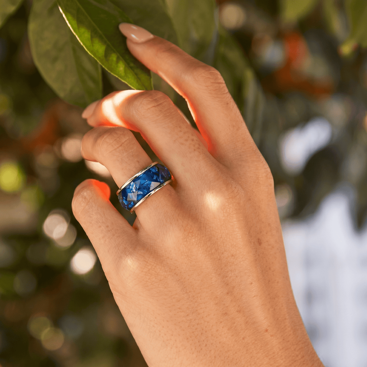 2in1 Resin Ring - Deep Blue