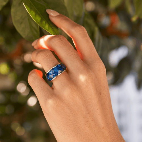 2in1 Resin Ring - Deep Blue