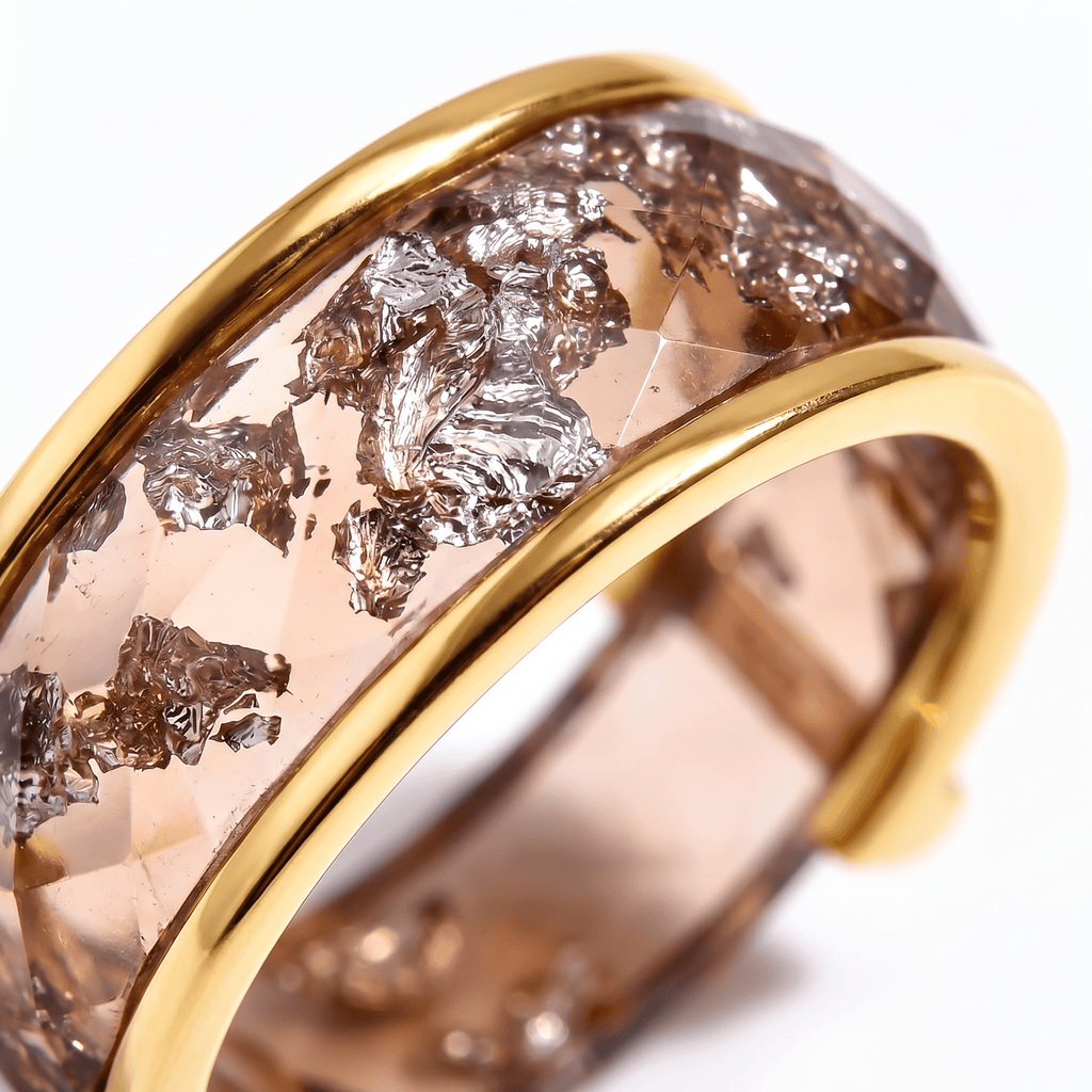 2-in-1 Resin Ring - Golden Amber