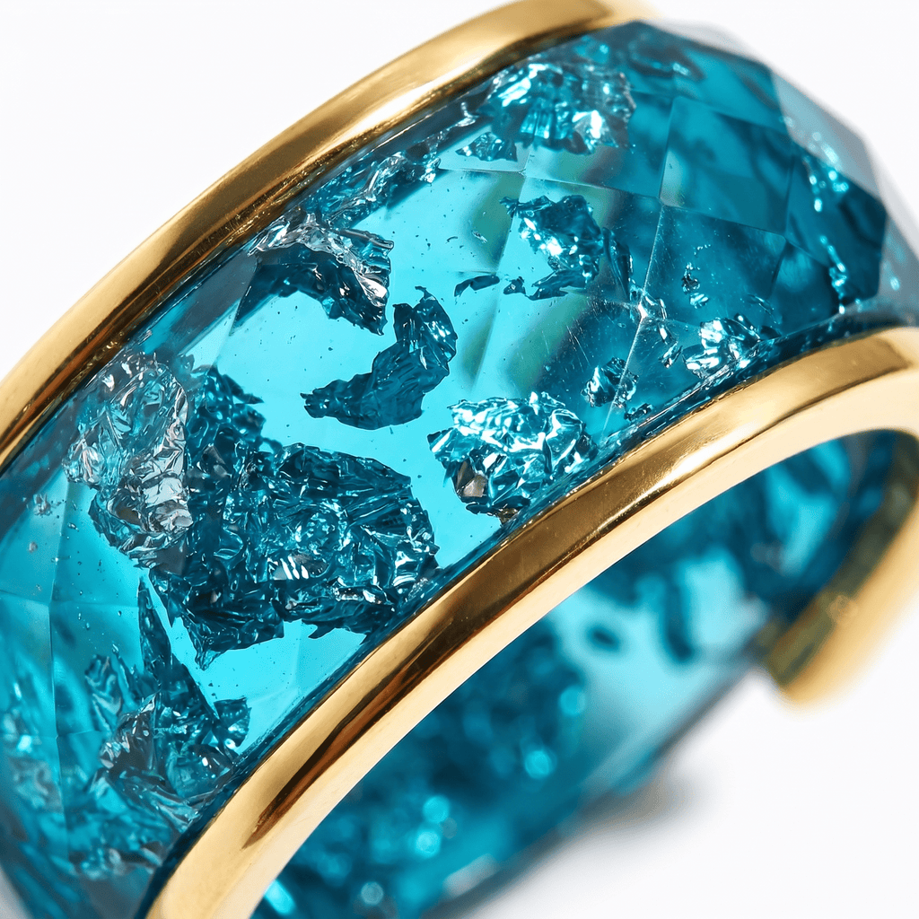 2-in-1 Resin Ring - Ocean Blue