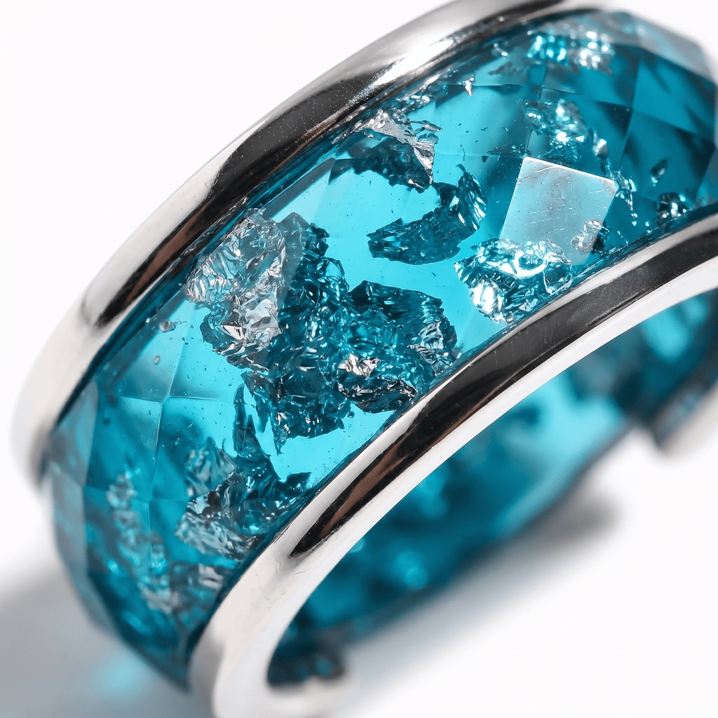 2-in-1 Resin Ring - Ocean Blue