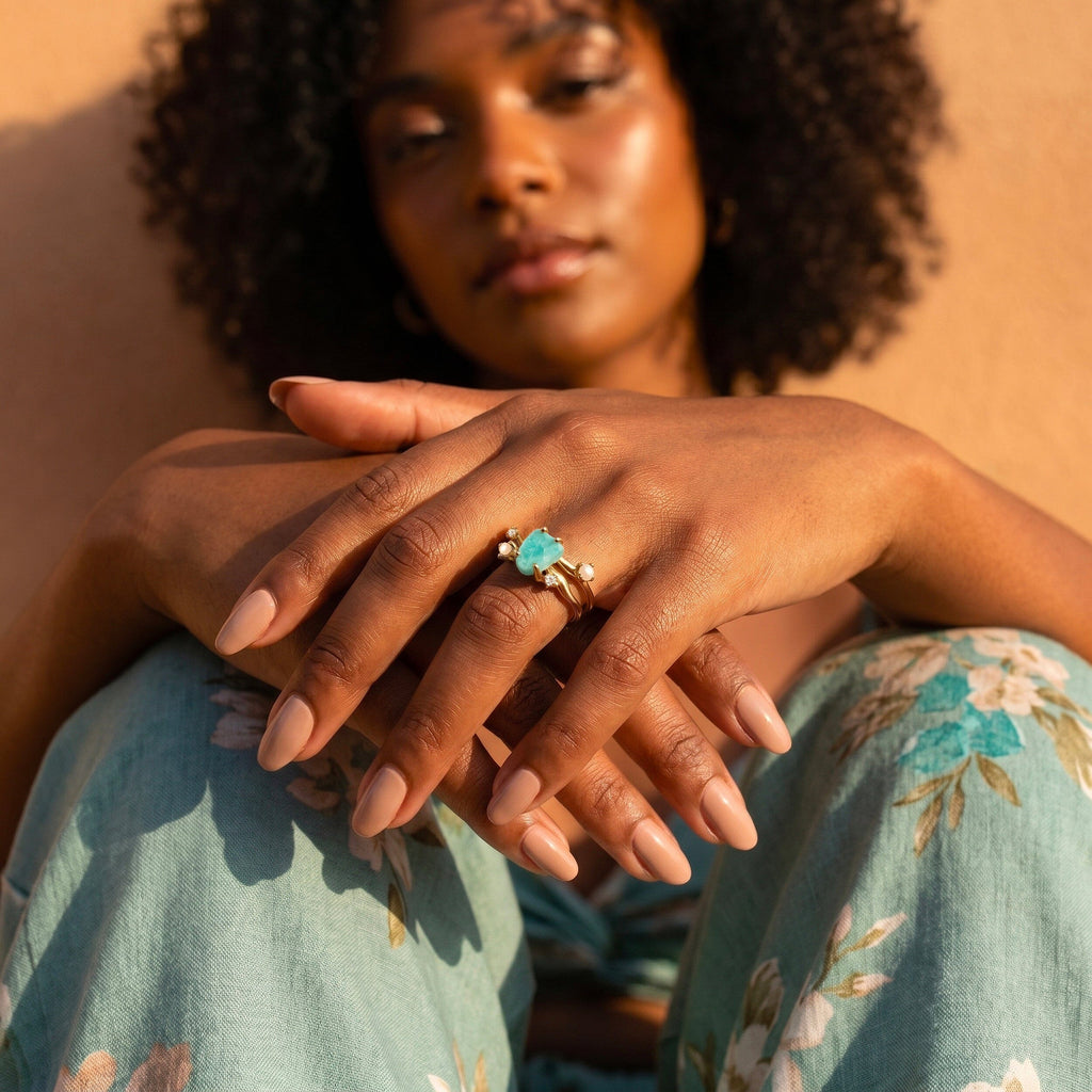Amazonite Ring - Flow