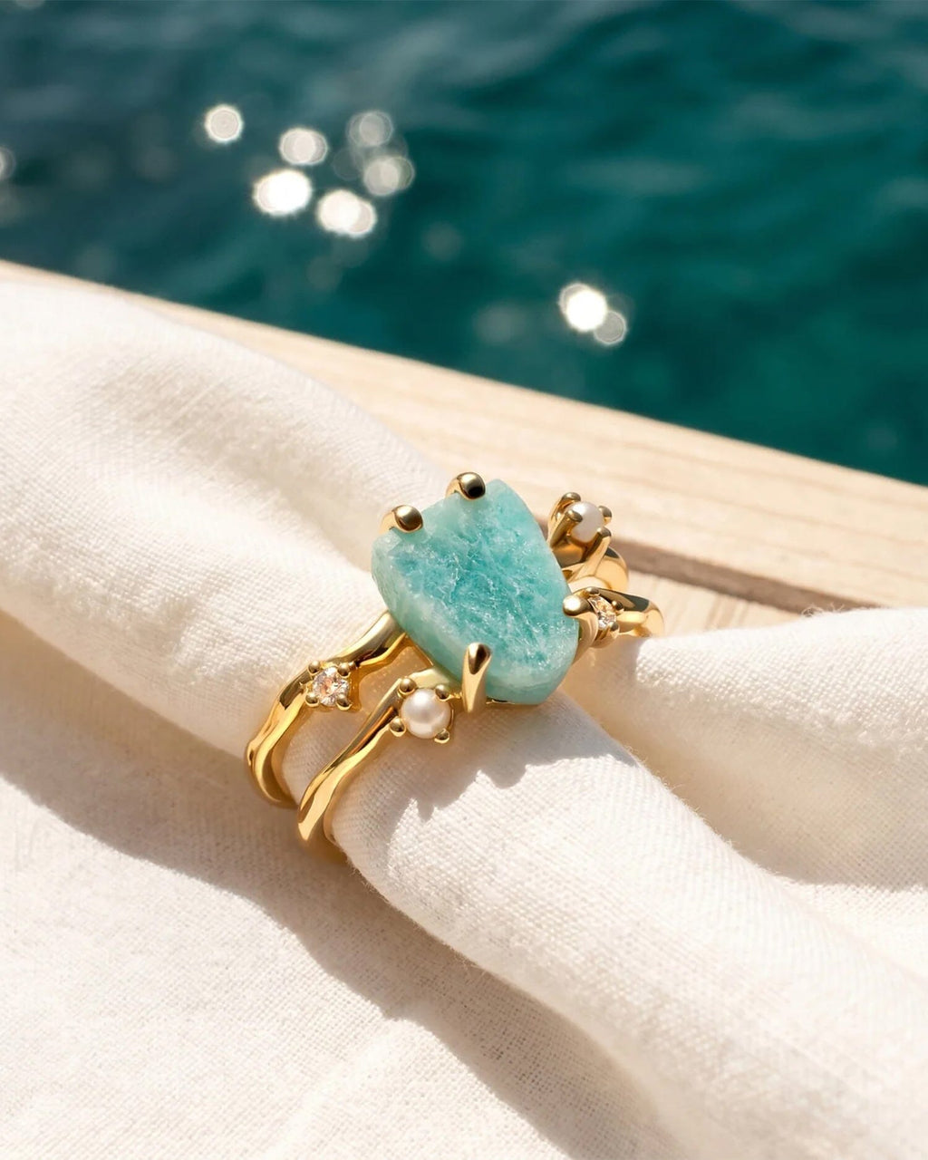 Amazonite Ring - Flow