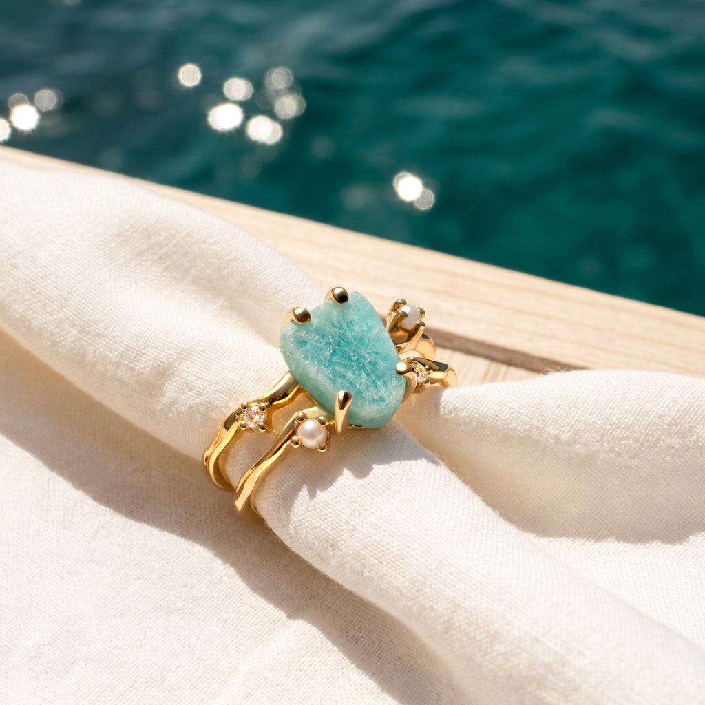 Amazonite Ring - Flow