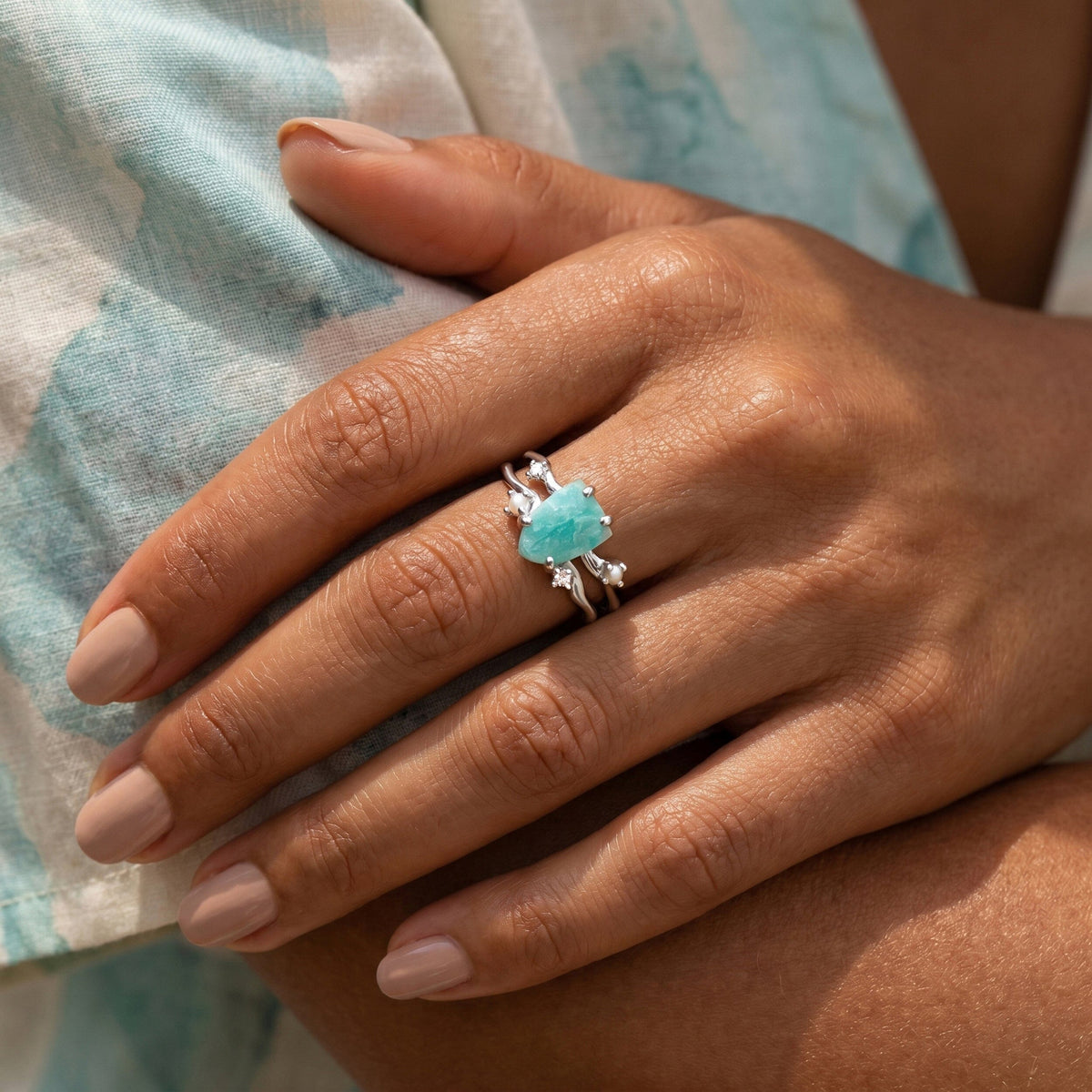 Amazonite Ring - Flow