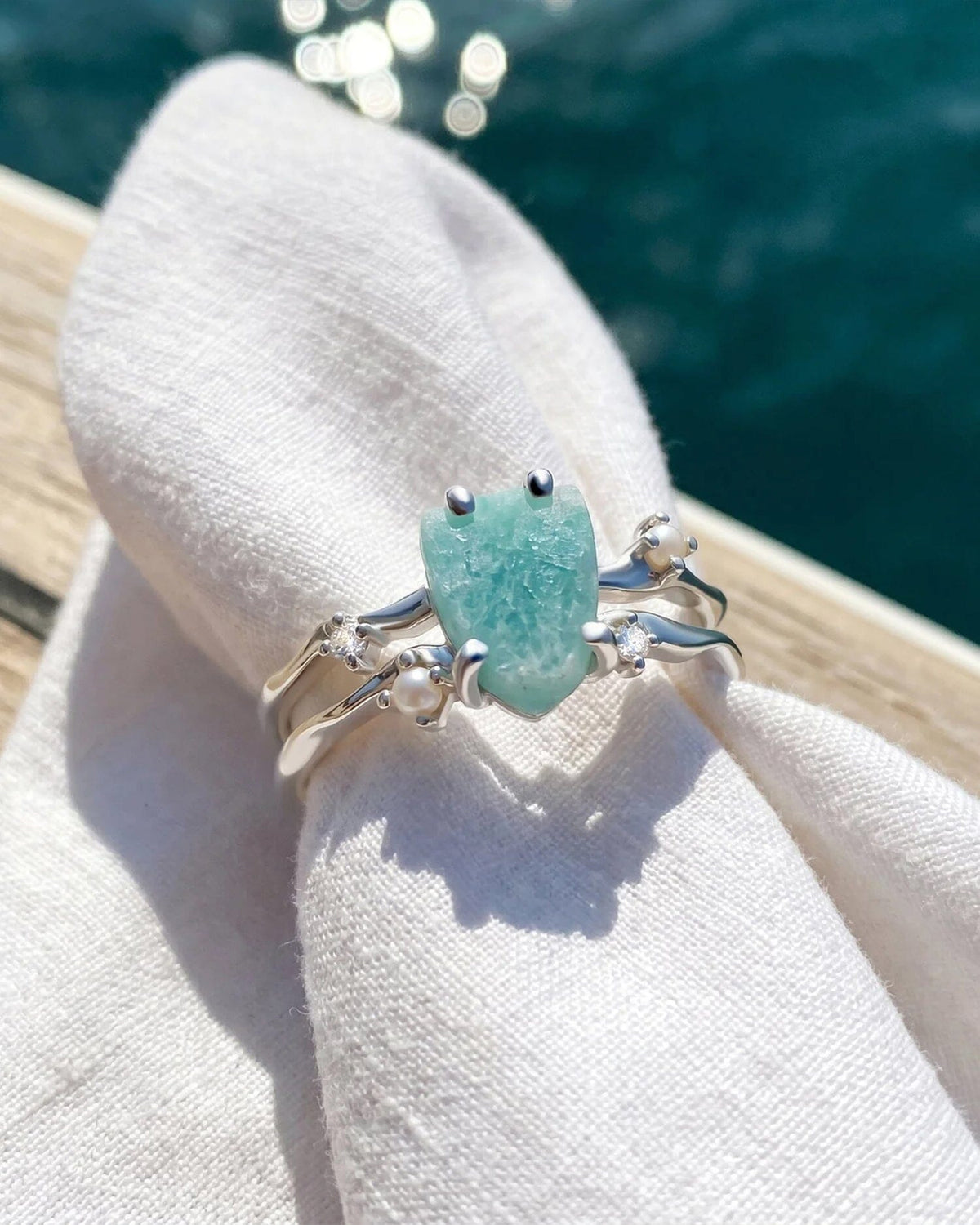 Amazonite Ring - Flow