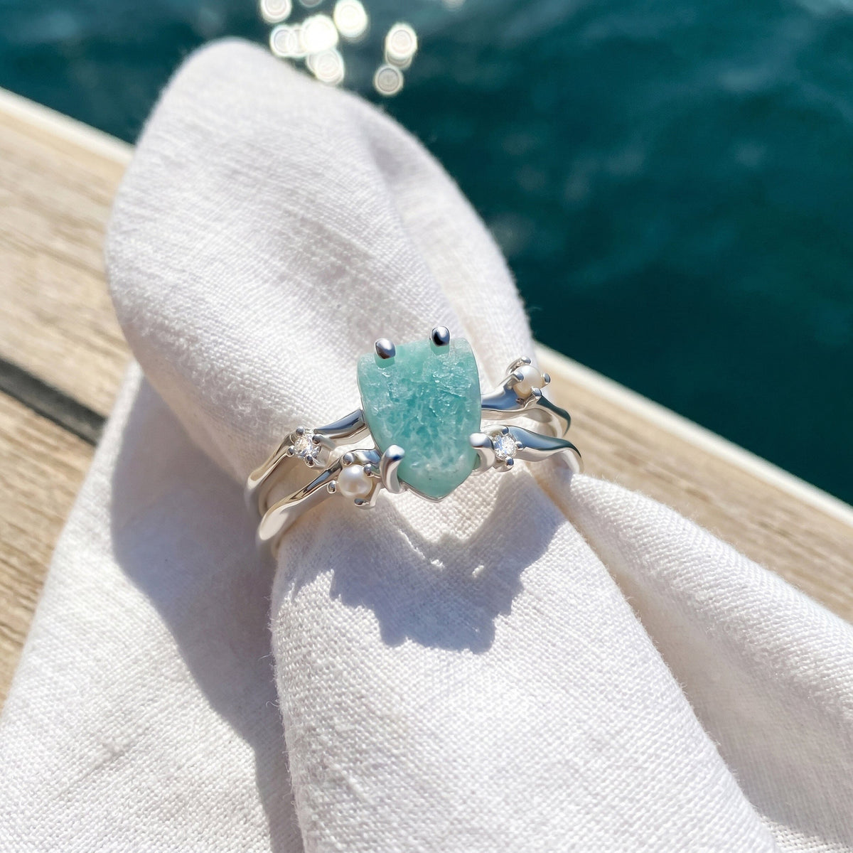 Amazonite Ring - Flow