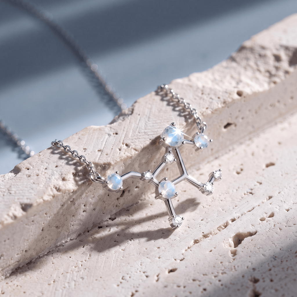 Moonstone Virgo Zodiac Constellation & Heroine Necklaces