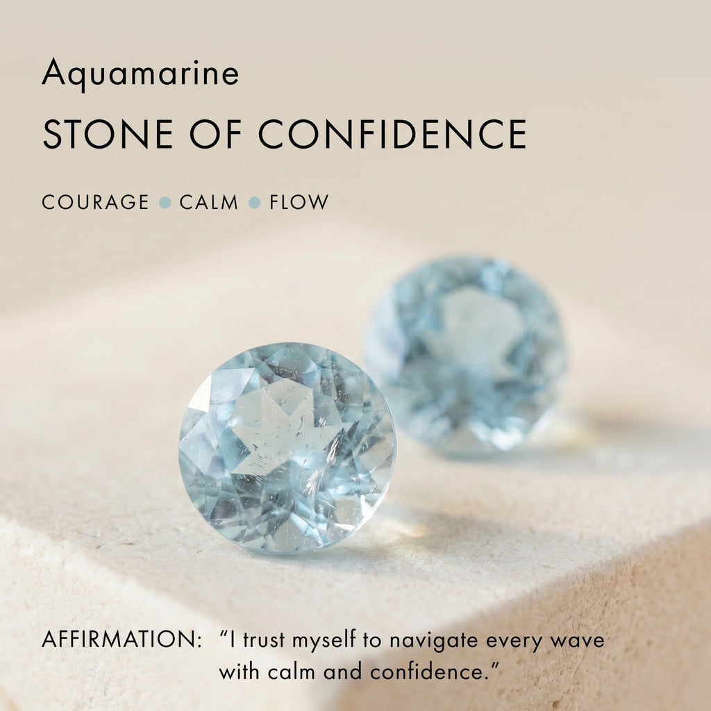 Raw Crystal Ring - Flow Aquamarine