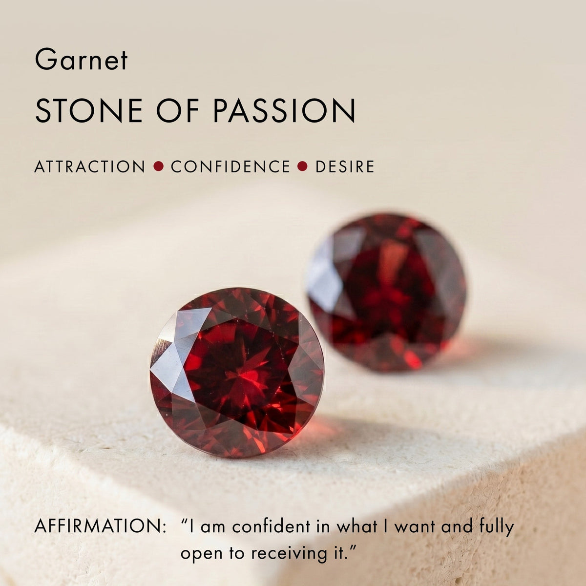 Garnet Necklace - Skin-Touch
