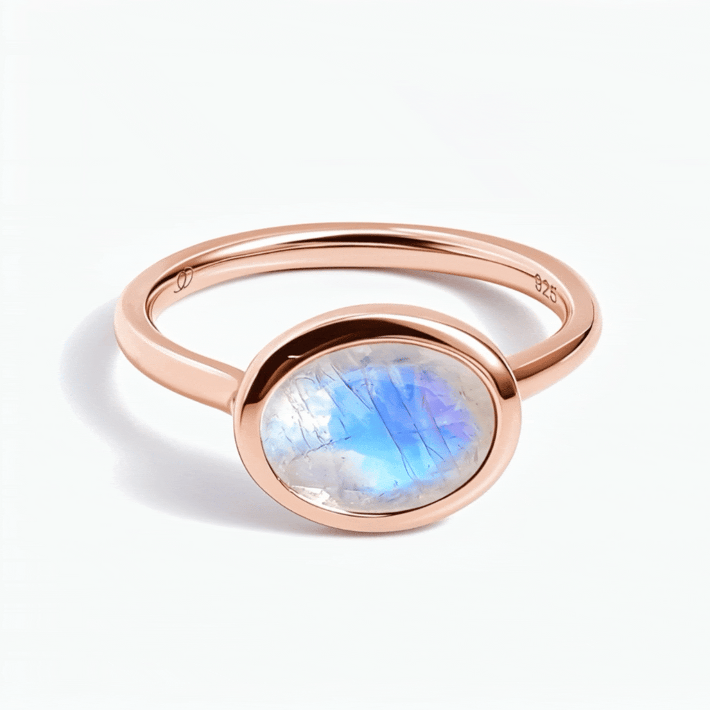 Moonstone Skin-Touch & Waves Rings