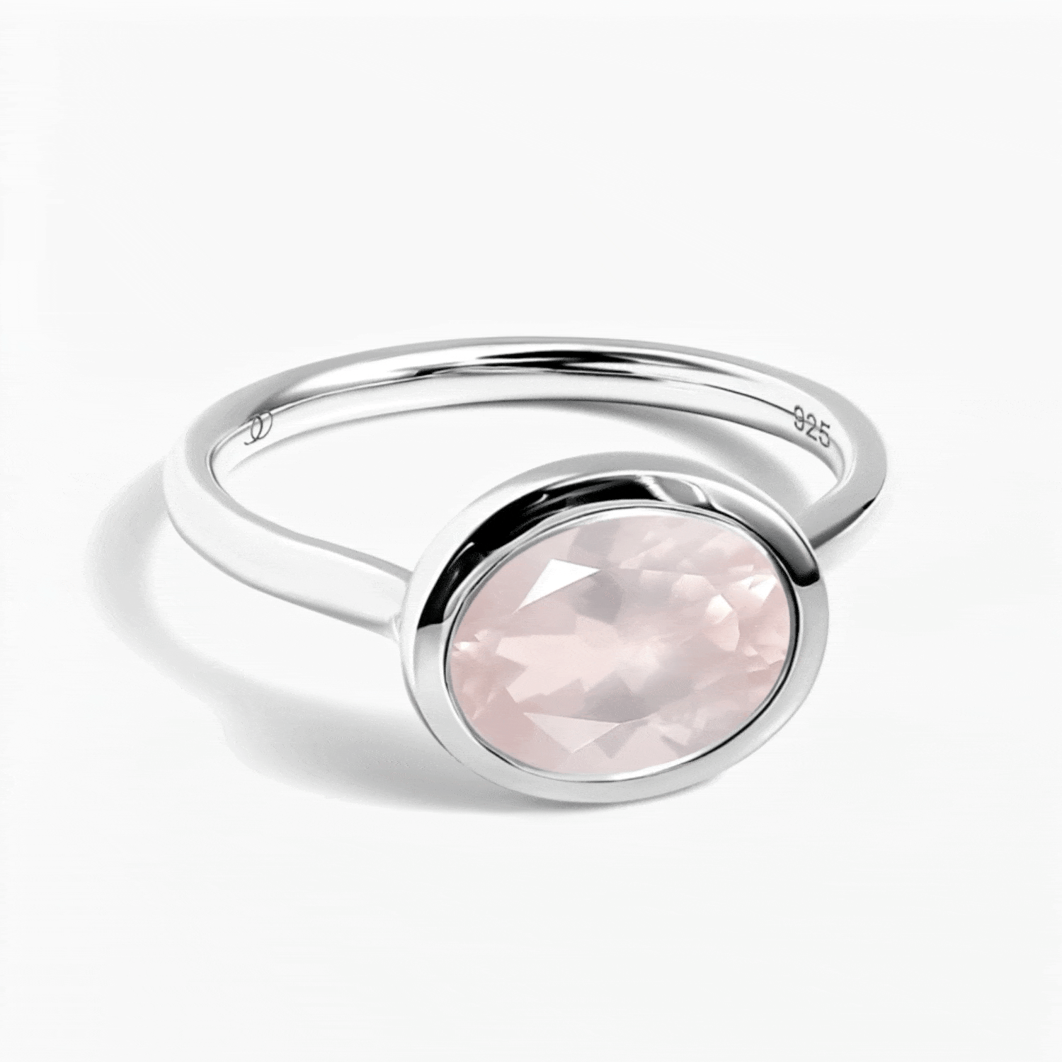 Rose Quartz Skin-Touch & Twinkling & Waves Rings