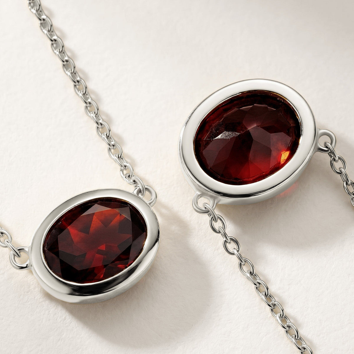 Garnet Necklace - Skin-Touch