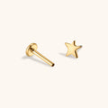 Star Push Pin Flat Back Earring