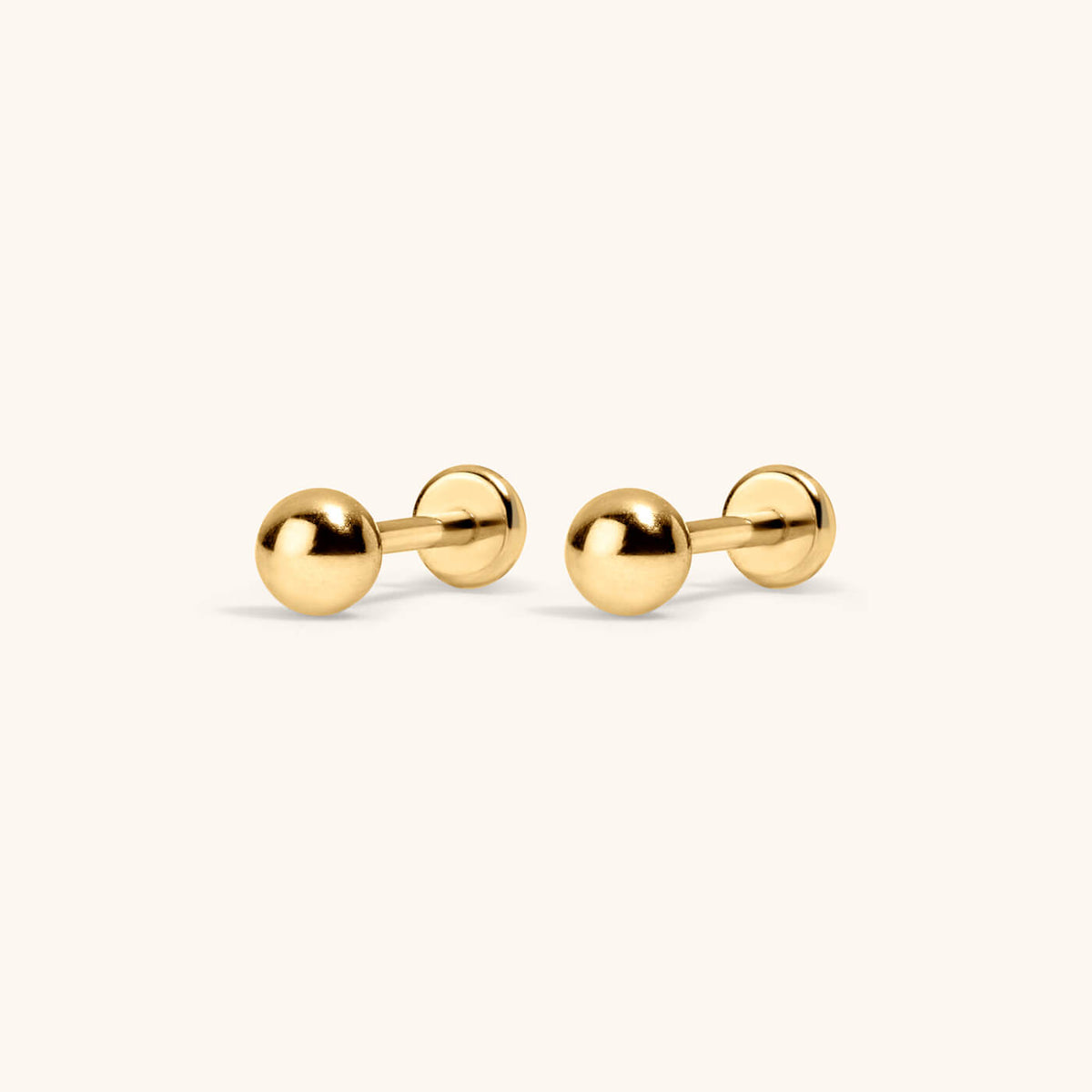 Sphere Nap Earrings, 3mm