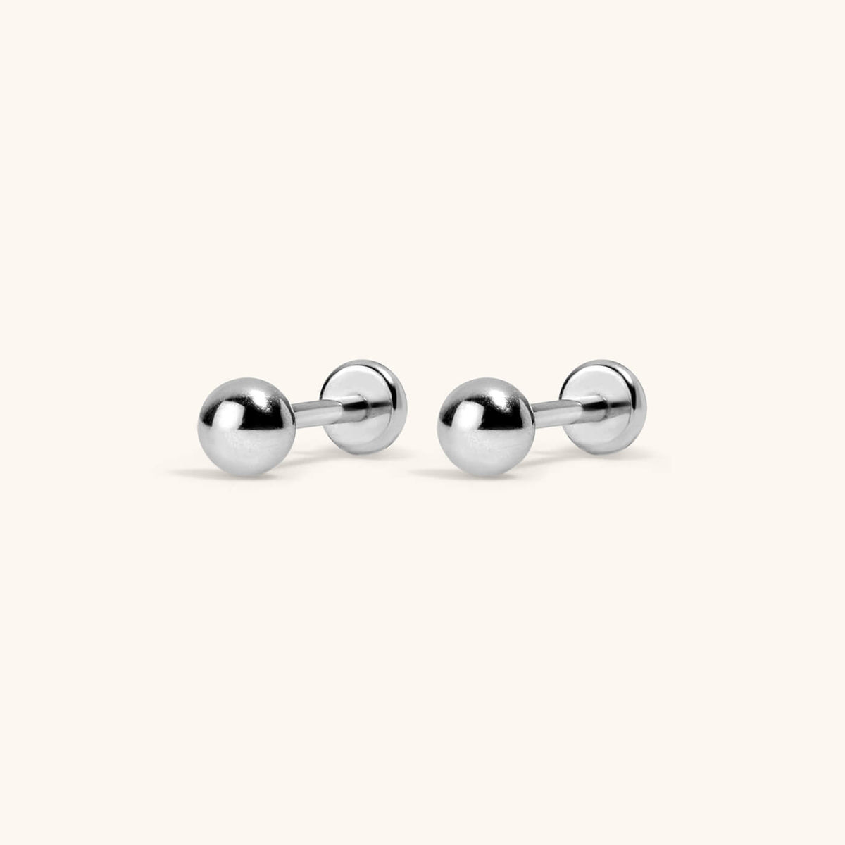 Sphere Nap Earrings, 3mm