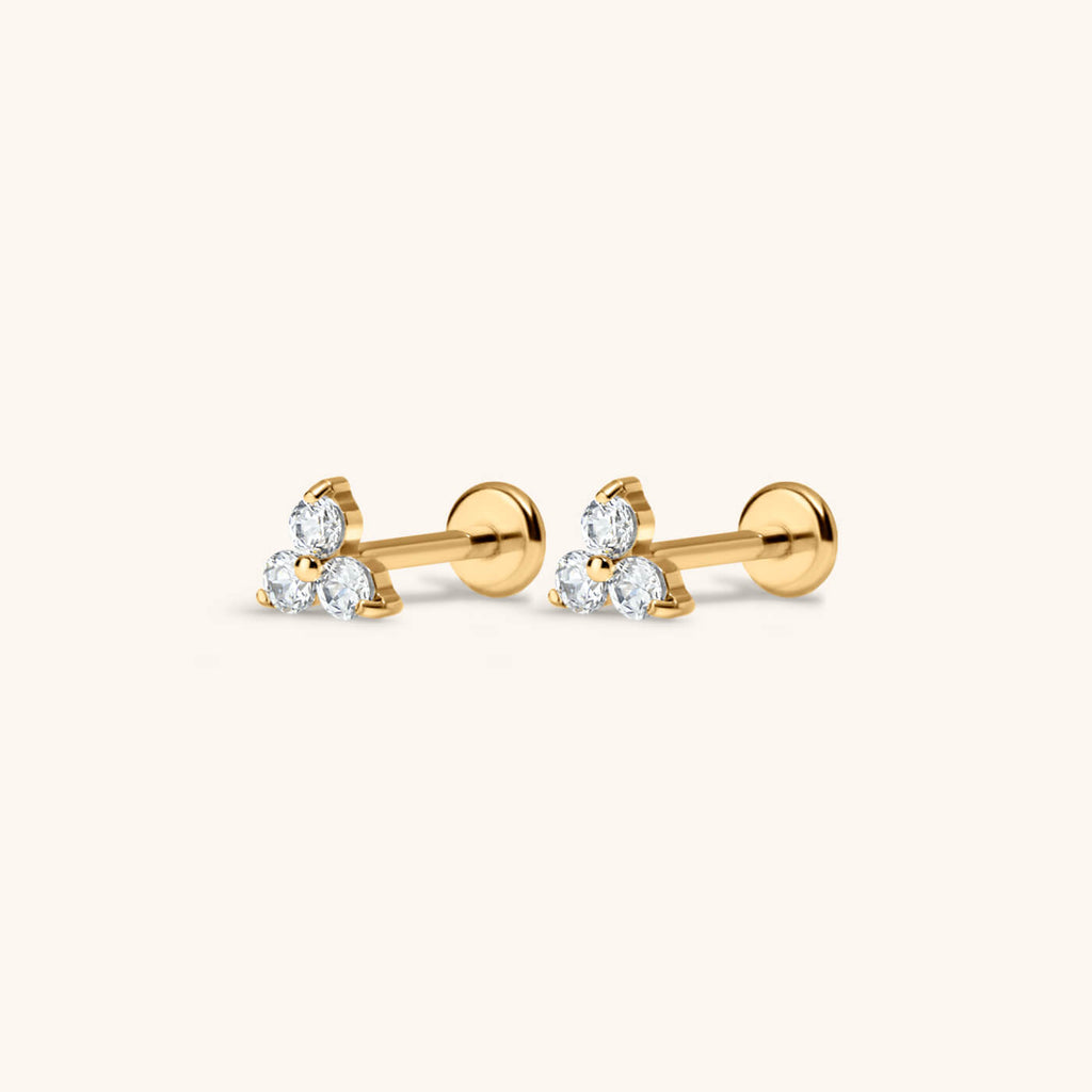 Crystal Trinity Nap Earrings