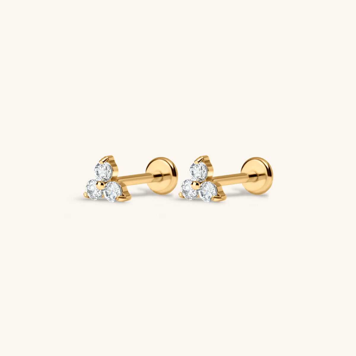 Crystal Trinity Nap Earrings
