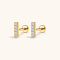 Pave Bar Nap Earrings