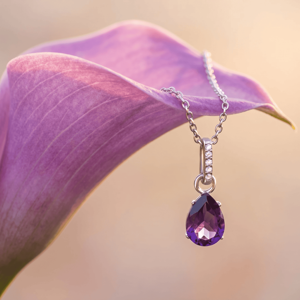 Amethyst Necklace Sway - February Birthstone