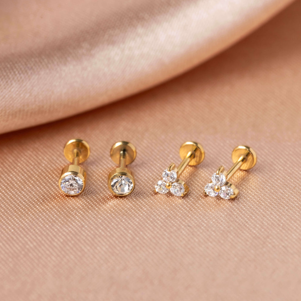 Crystal Trinity Nap Earrings